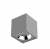 Светодиодный светильник VARTON DL-02 Cube накладной 125х135 мм 20 Вт 35° белый матовый/серый муар/черный муар