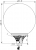 Светильник торшерный GALAD Шар LED-40-СПШ/Т60 (4200/750/RAL7040/D/0/GEN1)