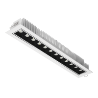 Светодиодный светильник "ВАРТОН" DL-STELLAR встраиваемый поворотный 354x62x45mm 30W 4000K 34° белый