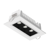 Светодиодный светильник "ВАРТОН" DL-STELLAR встраиваемый поворотный 120x62x45mm 8W 3000K 34° белый